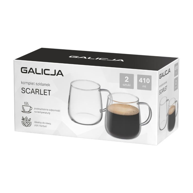 Komplet szklanek SCARLET 410ml 2 sztuki